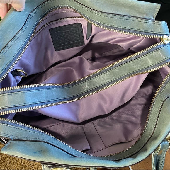 Coach Hampton Lindsay Shoulder Bag Satchel HTF - Picture 13 of 15